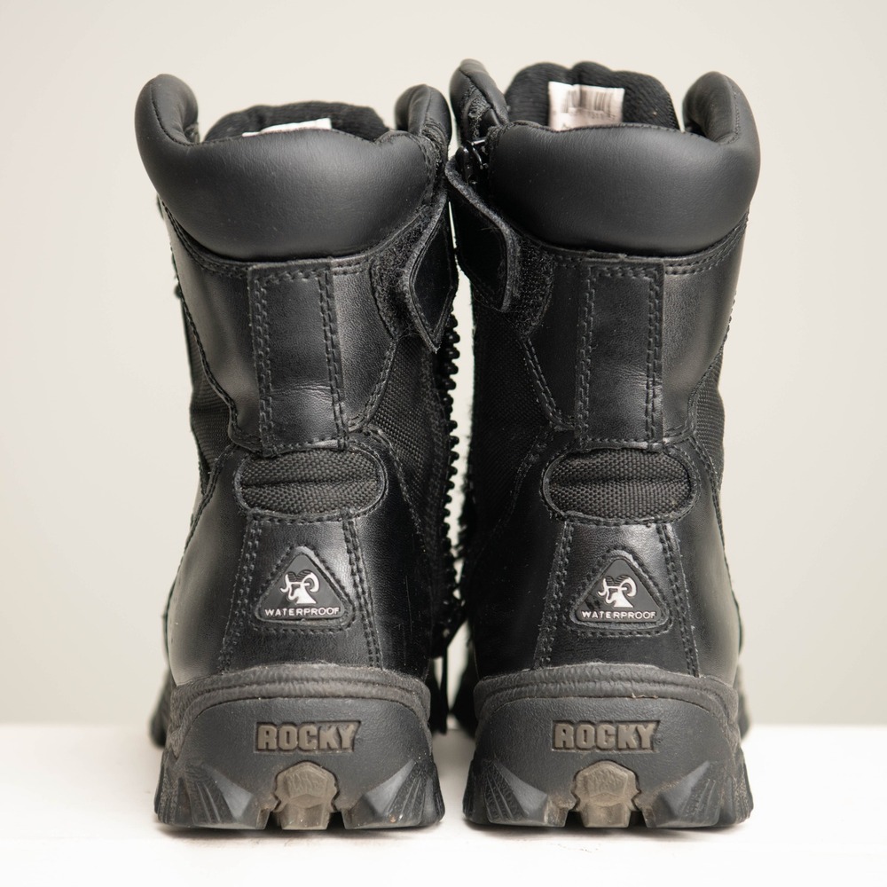 Rocky Alpha Force Waterproof Tactical‎ Boots Black Size M5/W6.5 Utility Law Duty - Picture 3 of 6